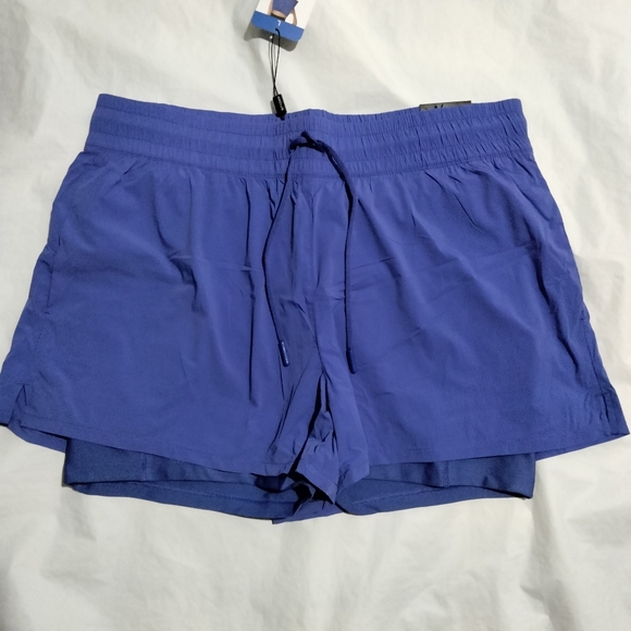 Spyder Active Ladies' Woven Shorts Blue Size L 1753161 NWT - Picture 1 of 6